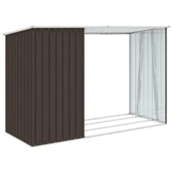 Abri à Bois De Jardin Marron 245x98x159 Cm Acier Galvanisé 11 Abri à Bois De Jardin Marron 245x98x159 Cm Acier Galvanisé -Mobilier De Jardin abri a bois de jardin marron 245x98x159 cm acier galvanise 3666722763486 1441581