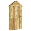 Abri à Outils De Jardin 107x37x220 Cm Bois De Pin Imprégné