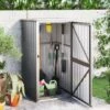 Abri à Outils De Jardin Gris 88x89x161 Cm Acier Galvanisé -Mobilier De Jardin abri a outils de jardin gris 88x89x161 cm acier galvanise 3666722826631 1458178
