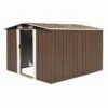 Abri De Jardin 257 X 298 X 178 Cm Métal Marron -Mobilier De Jardin abri de jardin 257 x 298 x 178 cm metal marron 3666722149174 1264276
