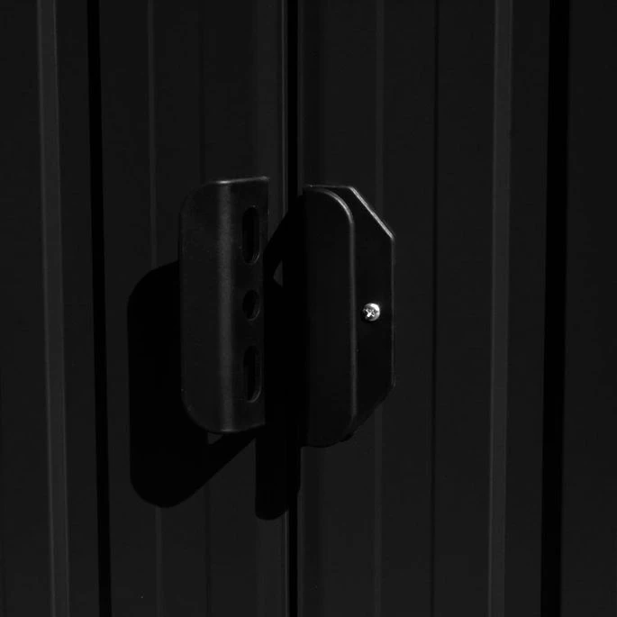 Abri De Jardin 257x392x181 Cm Métal Anthracite 5 Abri De Jardin 257x392x181 Cm Métal Anthracite – Image 3