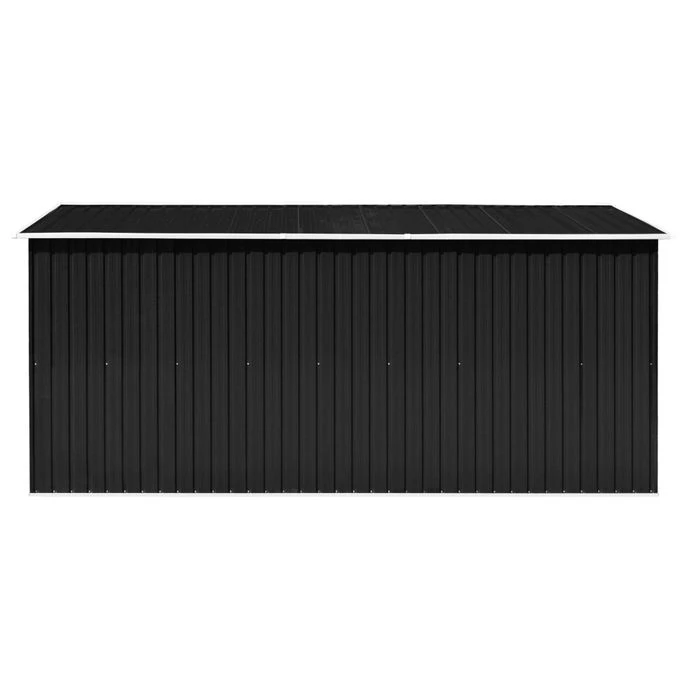 Abri De Jardin 257x392x181 Cm Métal Anthracite 9 Abri De Jardin 257x392x181 Cm Métal Anthracite – Image 7