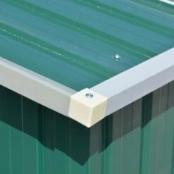 Abri De Jardin 257x392x181 Cm Métal Vert -Mobilier De Jardin abri de jardin 257x392x181 cm metal vert 3666722150842 1261901