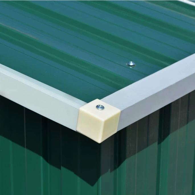 Abri De Jardin 257x489x181 Cm Métal Vert 6 Abri De Jardin 257x489x181 Cm Métal Vert – Image 4