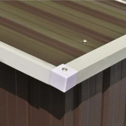 Abri De Jardin 257x580x181 Cm Métal Marron -Mobilier De Jardin abri de jardin 257x580x181 cm metal marron 3666722150835 1261910