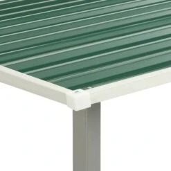 Abri De Jardin à Portes Coulissantes Vert 386x312x178 Cm Acier -Mobilier De Jardin abri de jardin a portes coulissantes vert 386x312x178 cm acier 8718475724667 1264491