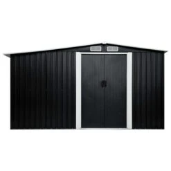 Abri De Jardin Avec Portes Anthracite 329,5x205x178 Cm Acier 17 Abri De Jardin Avec Portes Anthracite 329,5x205x178 Cm Acier -Mobilier De Jardin abri de jardin avec portes anthracite 329 5x205x178 cm acier 8718475724537 1270218