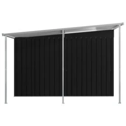 Abri De Jardin Avec Toit étendu Anthracite 336x270x181 Cm Acier -Mobilier De Jardin abri de jardin avec toit etendu anthracite 336x270x181 cm acier 8718475724735 1256557