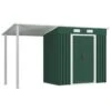 Abri De Jardin Avec Toit étendu Vert 346x121x181 Cm Acier -Mobilier De Jardin abri de jardin avec toit etendu vert 346x121x181 cm acier 8718475724681 1264501
