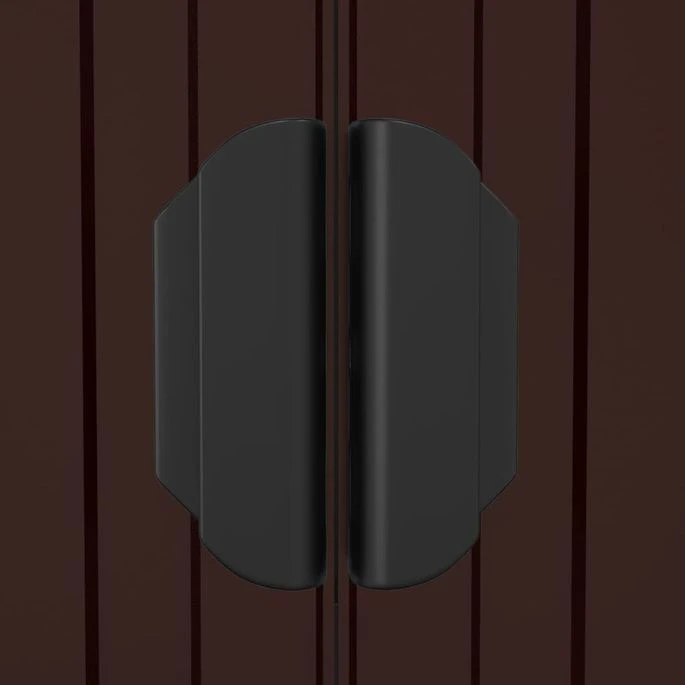 Abri De Jardin Marron Foncé 192x855x223 Cm Acier Galvanisé 9 Abri De Jardin Marron Foncé 192x855x223 Cm Acier Galvanisé – Image 7