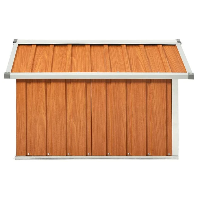 Abri Pour Robot De Jardin 92x97x63 Cm Acier Galvanisé Marron 8 Abri Pour Robot De Jardin 92x97x63 Cm Acier Galvanisé Marron – Image 6