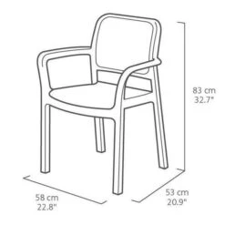 ALLIBERT By KETER - Lots De 6 Fauteuils Monoblocs Bella Empilables En Résine De Synthese - Imitation Rotin Tressé - Coloris Blanc. -Mobilier De Jardin allibert by keter lots de 6 fauteuils monoblocs bella empilables en resine de synthese imitation rotin tresse coloris blanc 8711245152455 728762