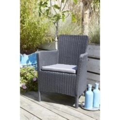 Allibert Chaise De Salle A Manger De Jardin Trenton Graphite -Mobilier De Jardin allibert chaise de salle a manger de jardin trenton graphite 8711245129334 1474365