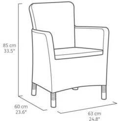 Allibert Chaise De Salle A Manger De Jardin Trenton Graphite -Mobilier De Jardin allibert chaise de salle a manger de jardin trenton graphite 8711245129334 1474367