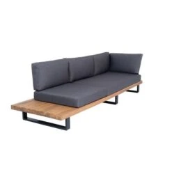 ALUXE Salon De Jardin En Bois D'acacia Et Pieds En Aluminium, Canapé D'angle Et Une Table Basse -Mobilier De Jardin aluxe salon de jardin en bois d acacia et pieds en aluminium canape d angle et une table basse 3584170443951 438569