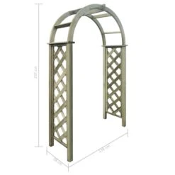 Arche Avec Treillis Bois De Pin Vert Imprégné -Mobilier De Jardin arche avec treillis bois de pin vert impregne 3666722184533 1212033