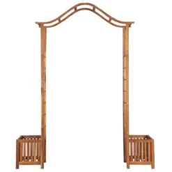 Arche De Jardin Avec Jadinière Bois D'acacia Massif 180x40x218cm -Mobilier De Jardin arche de jardin avec jadiniere bois d acacia massif 180x40x218cm 8718475607434 1213552