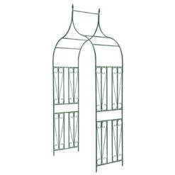 Arche De Jardin Design De Piquet Plantes Grimpantes Vert Foncé