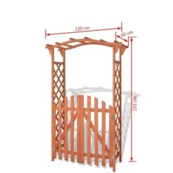 Arche Pour Jardin Avec Portique En Bois De Sapin 120x60x193 Cm -Mobilier De Jardin arche pour jardin avec portique en bois de sapin 120x60x193 cm 8718475973003 1409244