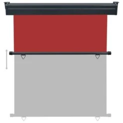 Auvent Latéral De Balcon 170x250 Cm Rouge 16 Auvent Latéral De Balcon 170x250 Cm Rouge -Mobilier De Jardin auvent lateral de balcon 170x250 cm rouge 3666722522120 583582