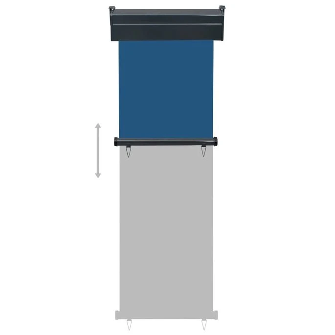 Auvent Latéral De Balcon 60x250 Cm Bleu 7 Auvent Latéral De Balcon 60x250 Cm Bleu – Image 5