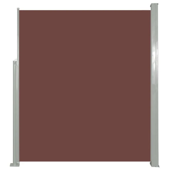 Auvent Latéral Rétractable 160 X 500 Cm Marron 4 Auvent Latéral Rétractable 160 X 500 Cm Marron – Image 2