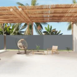 Auvent Latéral Rétractable Anthracite 180x1200 Cm