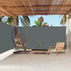 Auvent Latéral Rétractable Anthracite 180x600 Cm