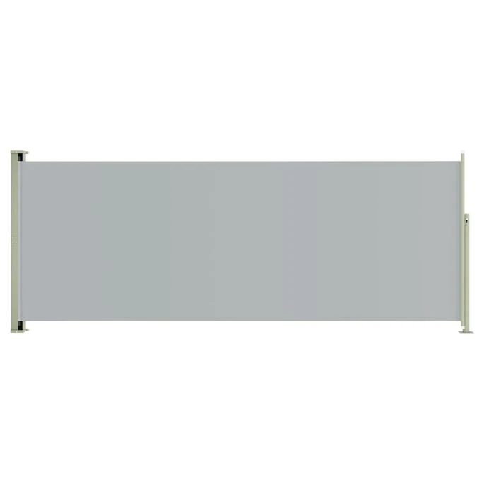 Auvent Latéral Rétractable De Patio 117x300 Cm Gris 4 Auvent Latéral Rétractable De Patio 117x300 Cm Gris – Image 2