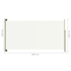 Auvent Latéral Rétractable De Patio 160x300 Cm Crème 2 -Mobilier De Jardin auvent lateral retractable de patio 160x300 cm creme 3666722160797 1239887