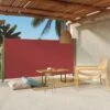 Auvent Latéral Rétractable De Patio 160x300 Cm Rouge 2 -Mobilier De Jardin auvent lateral retractable de patio 160x300 cm rouge 3666722160773 1239896
