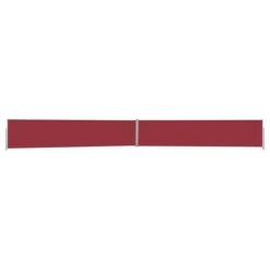 Auvent Latéral Rétractable De Patio 170x1200 Cm Rouge