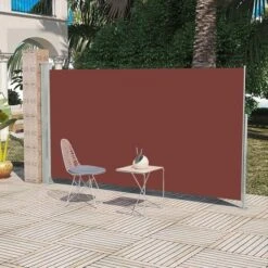 Auvent Latéral Rétractable De Patio 180 X 300 Cm Marron