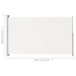 Auvent Latéral Rétractable De Patio 180x300 Cm Crème 15 Auvent Latéral Rétractable De Patio 180x300 Cm Crème -Mobilier De Jardin auvent lateral retractable de patio 180x300 cm creme 3666722355001 943640