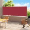 Auvent Latéral Rétractable De Patio 180x500 Cm Rouge -Mobilier De Jardin auvent lateral retractable de patio 180x500 cm rouge 8720286138519 766261