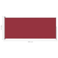 Auvent Latéral Rétractable De Patio 180x500 Cm Rouge 15 Auvent Latéral Rétractable De Patio 180x500 Cm Rouge -Mobilier De Jardin auvent lateral retractable de patio 180x500 cm rouge 8720286138519 766267