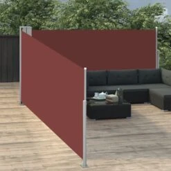 Auvent Latéral Rétractable Marron 120 X 1000 Cm -Mobilier De Jardin auvent lateral retractable marron 120 x 1000 cm 3666722522434 583129