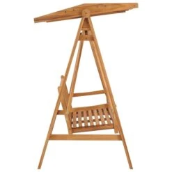 Balancelle Avec Coussin Blanc Crème 170 Cm Bois De Teck Solide -Mobilier De Jardin balancelle avec coussin blanc creme 170 cm bois de teck solide 8720286268032 1192292