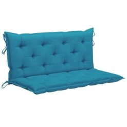Balancelle Avec Coussin Bleu Clair 170 Cm Bois De Teck Solide -Mobilier De Jardin balancelle avec coussin bleu clair 170 cm bois de teck solide 8720286268056 1207795