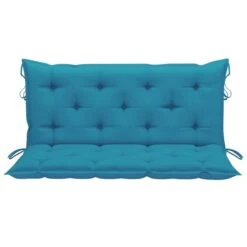 Balancelle Avec Coussin Bleu Clair 170 Cm Bois De Teck Solide -Mobilier De Jardin balancelle avec coussin bleu clair 170 cm bois de teck solide 8720286268056 1207796
