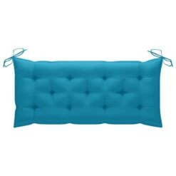Balancelle Avec Coussin Bleu Clair 170 Cm Bois De Teck Solide -Mobilier De Jardin balancelle avec coussin bleu clair 170 cm bois de teck solide 8720286268056 1207797