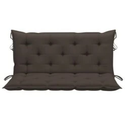Balancelle Avec Coussin Taupe 120 Cm Bois De Teck Solide -Mobilier De Jardin balancelle avec coussin taupe 120 cm bois de teck solide 3666722780032 1192250