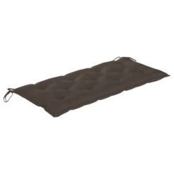 Balancelle Avec Coussin Taupe 120 Cm Bois De Teck Solide -Mobilier De Jardin balancelle avec coussin taupe 120 cm bois de teck solide 3666722780032 1192251