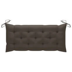 Balancelle Avec Coussin Taupe 120 Cm Bois De Teck Solide -Mobilier De Jardin balancelle avec coussin taupe 120 cm bois de teck solide 3666722780032 1192252