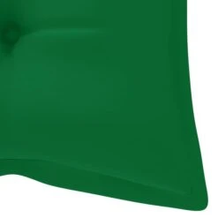 Balancelle Avec Coussin Vert 120 Cm Bois De Teck Solide -Mobilier De Jardin balancelle avec coussin vert 120 cm bois de teck solide 3666722779128 1192229