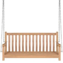 Balancelle Avec Coussin Vert Vif 120 Cm Bois De Teck Solide -Mobilier De Jardin balancelle avec coussin vert vif 120 cm bois de teck solide 3666722779975 1210919