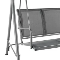 Balancelle Avec Structure En Acier - 3 Places - Victoria - Gris Anthracite -Mobilier De Jardin balancelle avec structure en acier 3 places victoria gris anthracite 3619999360353 1313123