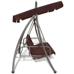 Balancelle Convertible D'extérieur Et Auvent Voûte à Motif Café -Mobilier De Jardin balancelle convertible d exterieur et auvent voute a motif cafe 8718475877486 1353752