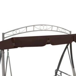 Balancelle Convertible D'extérieur Et Auvent Voûte à Motif Café -Mobilier De Jardin balancelle convertible d exterieur et auvent voute a motif cafe 8718475877486 1353753