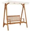 Balancelle De Jardin Avec Auvent Bois D'acacia Solide -Mobilier De Jardin balancelle de jardin avec auvent bois d acacia solide 8719883780320 1219840